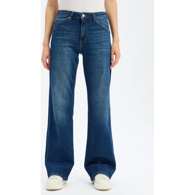 Joop! Jeansy Straight Elvira niebieskie