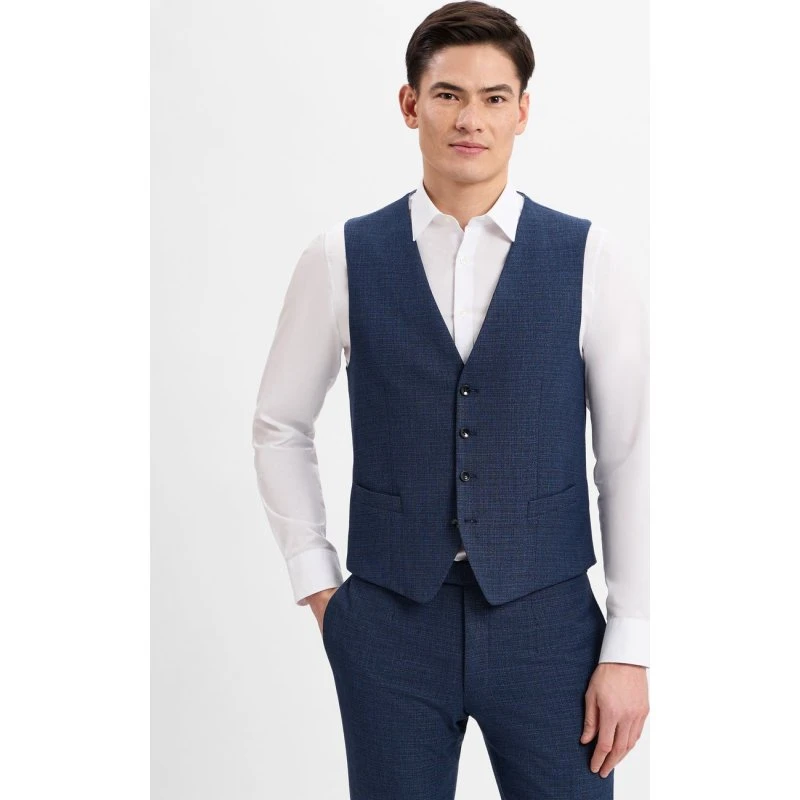 Strellson Kamizelka Modułowa Gyl2 Slim Fit - Niebieska, 56