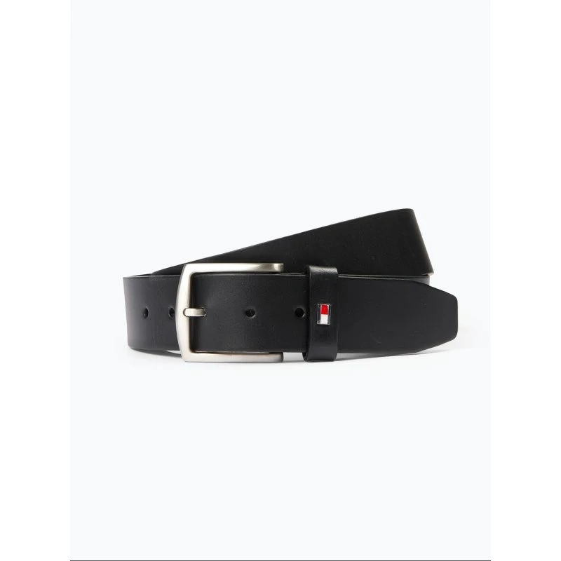 Tommy Hilfiger Pasek Skórzany New Denton 4.0 Czarny