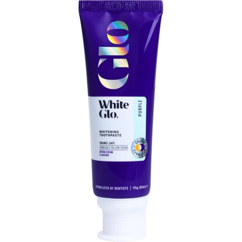 White Glo Purple Whitening Toothpaste 115g