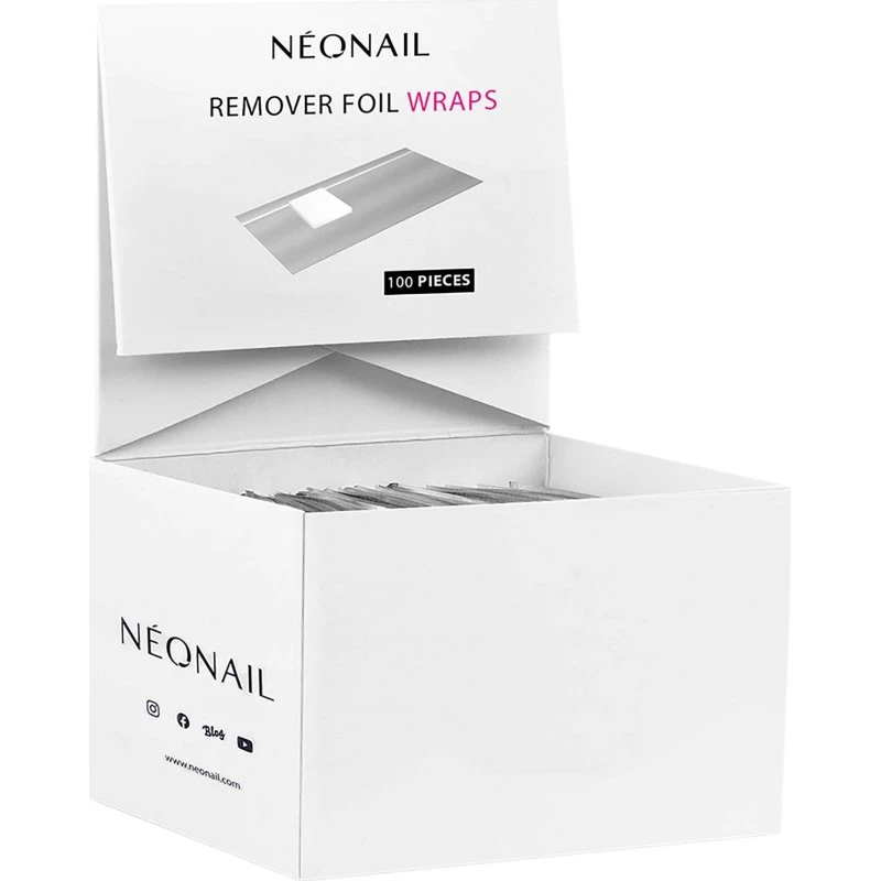 NEONAIL Nail Wrap Foil 100 szt. - folie do usuwania lakieru