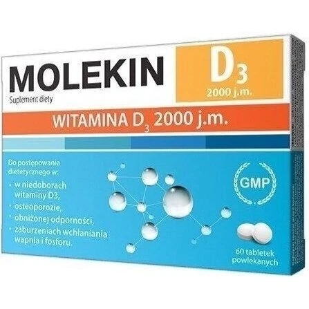 Molekin D3 2000 j.m. 60 tabletek