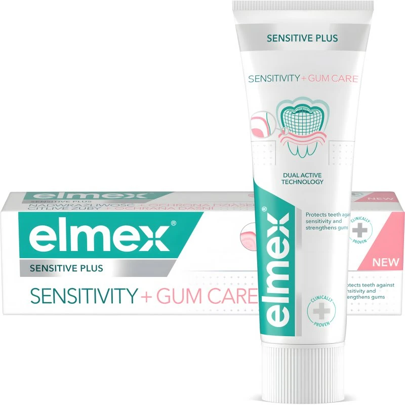 Elmex Sensitive Plus Pasta do zębów 75ml Nadwrażliwość & Dziąsła