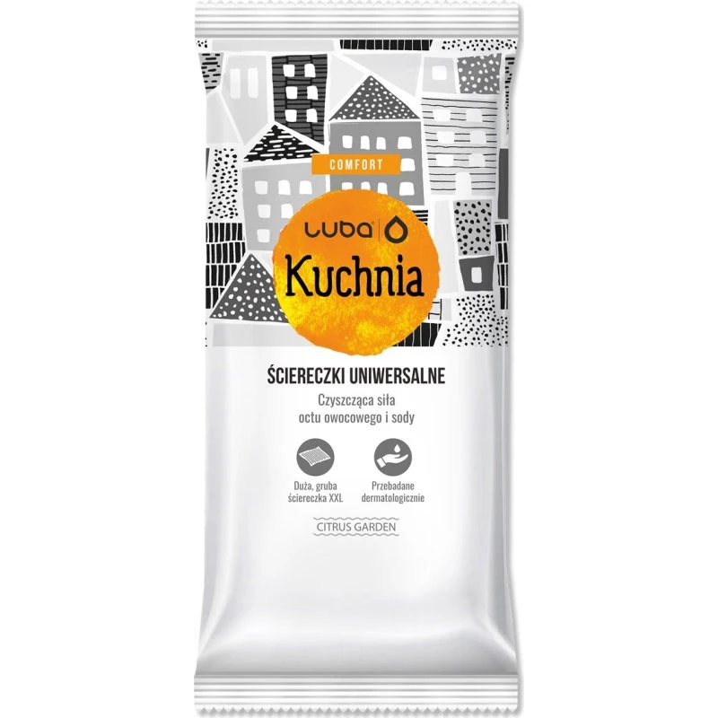 Luba Comfort ściereczki nawilżane do kuchni, 32 szt.