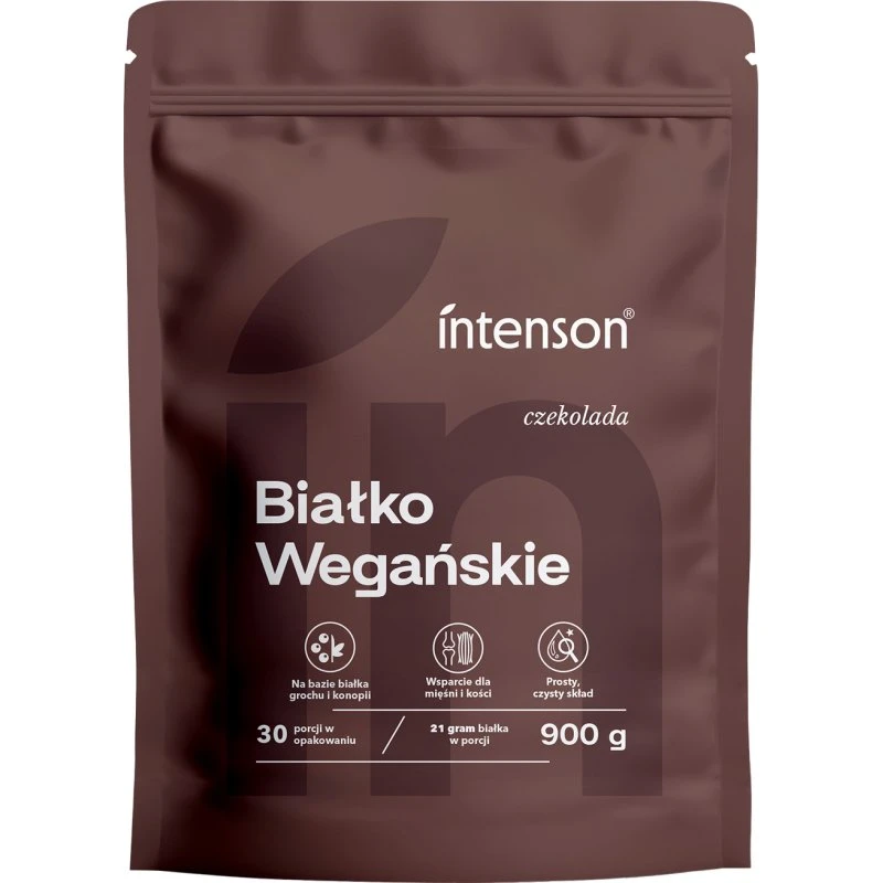 Intenson Białko Wegańskie Czekolada 900g