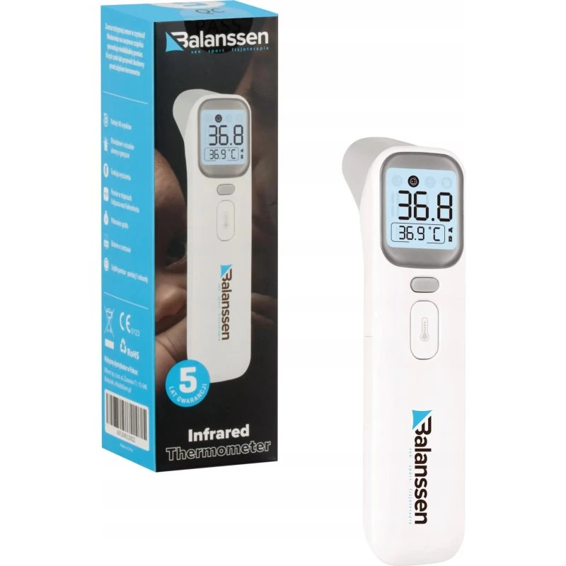 Wellue Termometr Bezdotykowy na Podczerwień 4 w 1