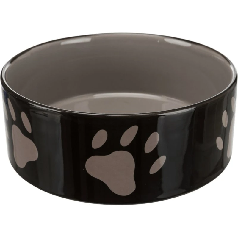 Trixie Ceramiczna Miska z Motywem Łapek, 1,4 l, Ø 20 cm