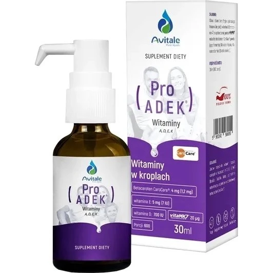 Avitale Witamina ProADEK 30 ml - krople z witaminami A, D, E, K