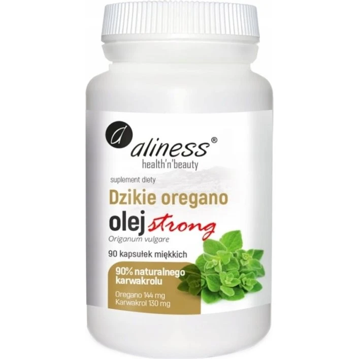Aliness Olej z dzikiego oregano Strong 90 kapsułek