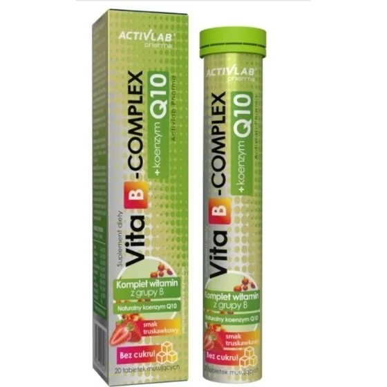 Activlab Vita B-complex + Koenzym Q10 20 tabletek musujących