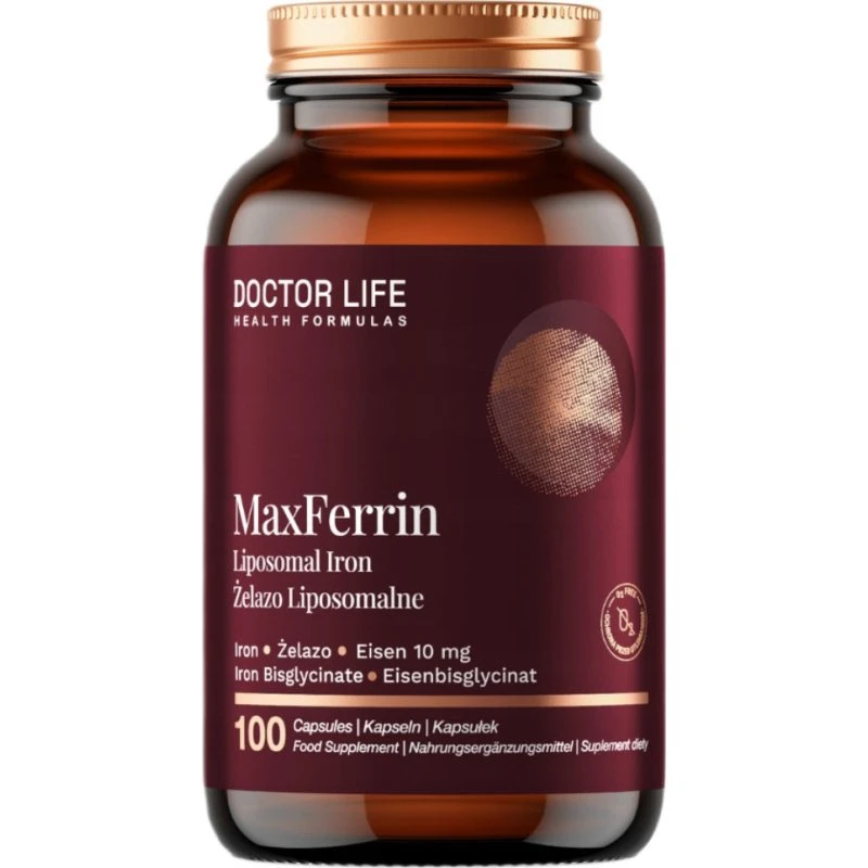 Doctor Life MaxFerrin żelazo liposomalne, 100 kapsułek