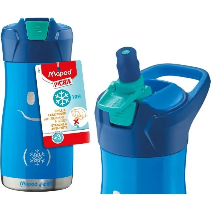 Maped Picnic Kids Concept 350ml, butelka termiczna ze stali nierdzewnej, niebieska