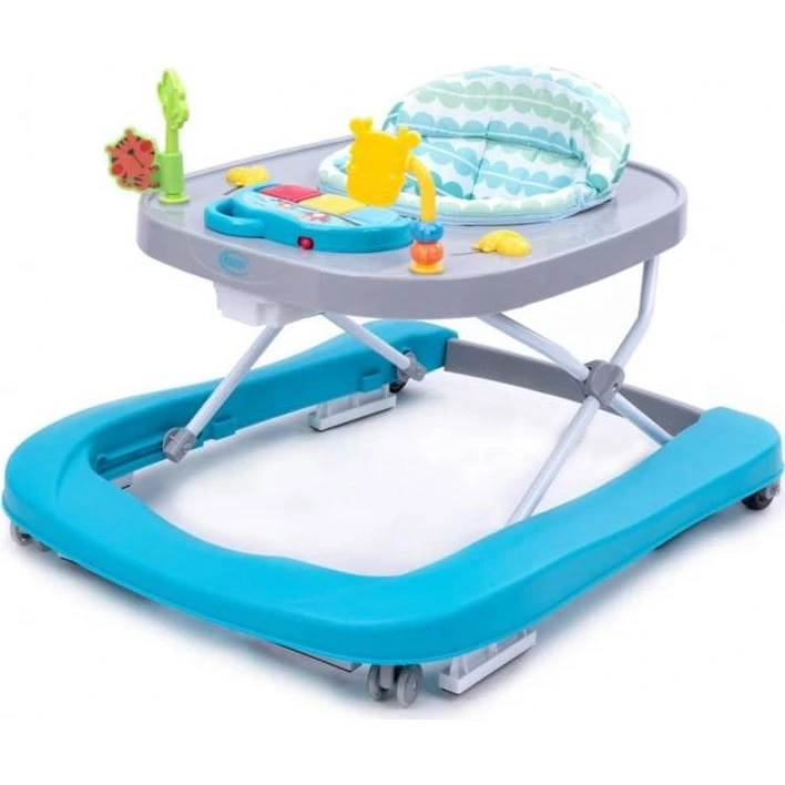 4Baby Walk'n Push Chodzik 2w1 Turkus