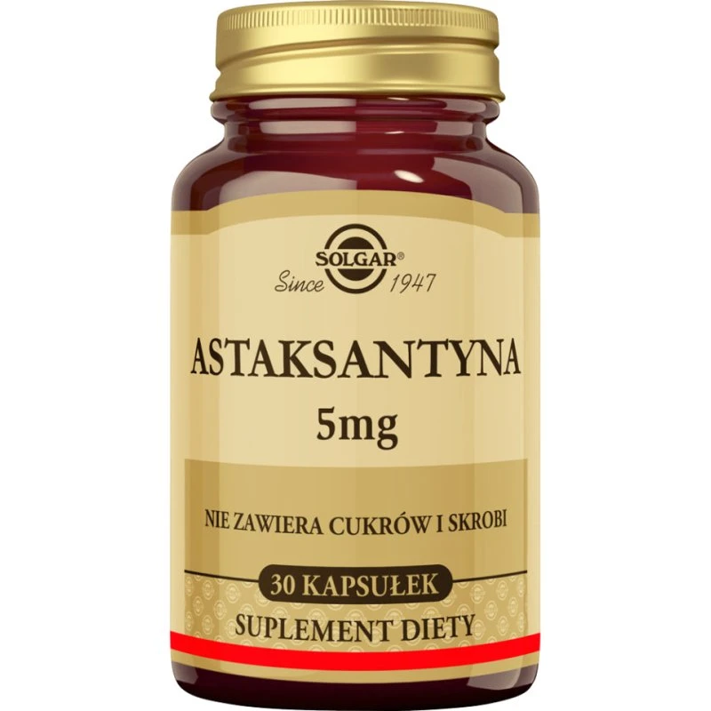 Solgar Astaksantyna 5mg, 30 kapsułek