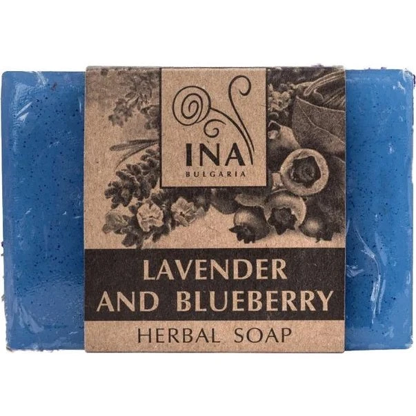 INA ESSENTIALS Naturalne mydło ziołowe z lawendą i jagodą 105g