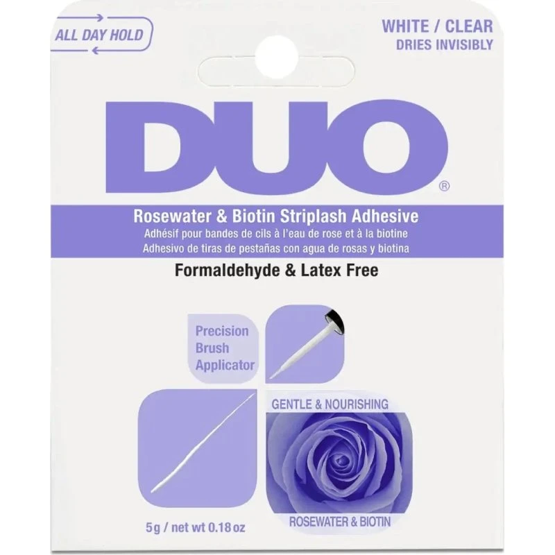 Ardell Duo Rosewater & Biotin Striplash Adhesive Clear 5g
