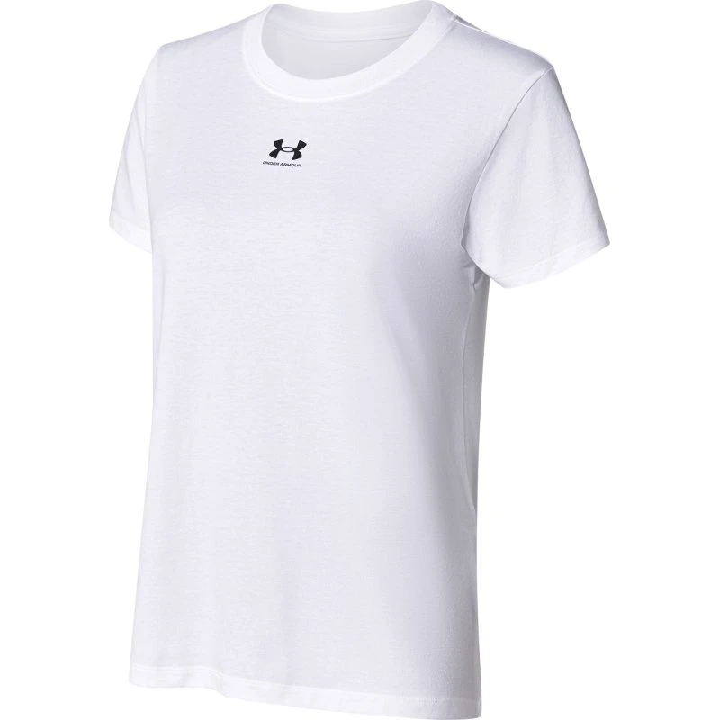 Under Armour T-shirt damski UA Rival Core, biały, M