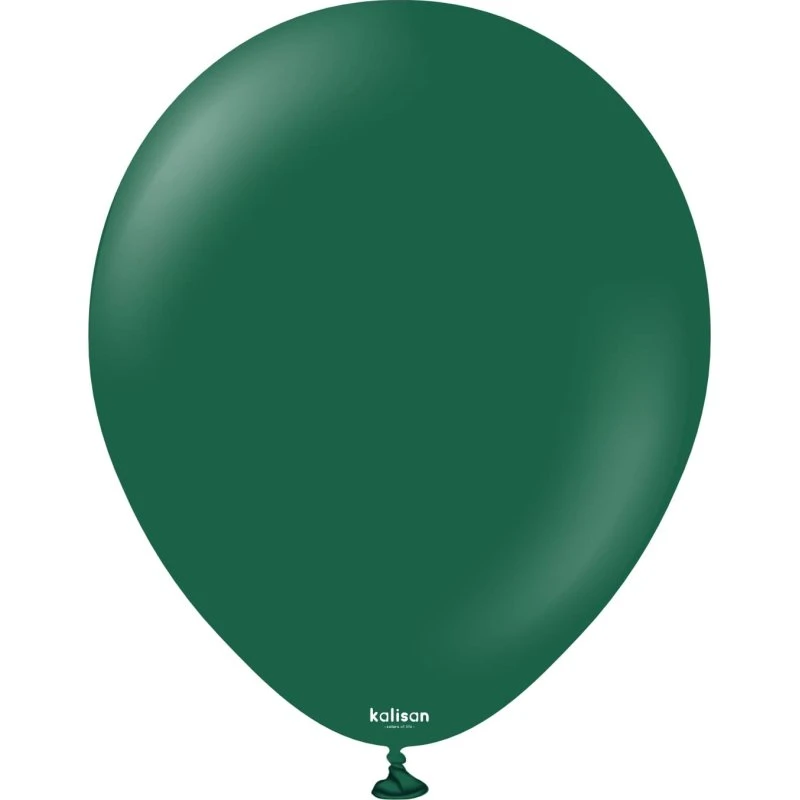 Kalisan Balony Lateksowe Pastel Ciemny Zielony 12" 100 szt.