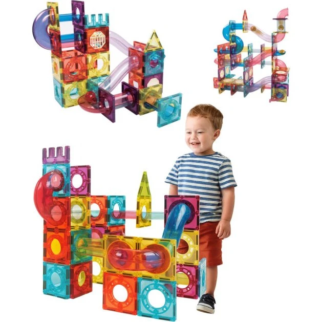 Magnetic Toys Tor Kulkowy 72 elementy 3D z kulkami