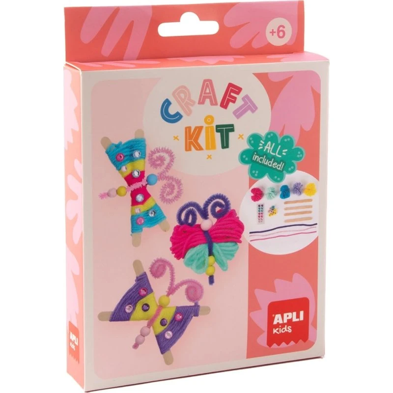 Apli Kids Wełniane Motyle - Zestaw DIY Craft Kit