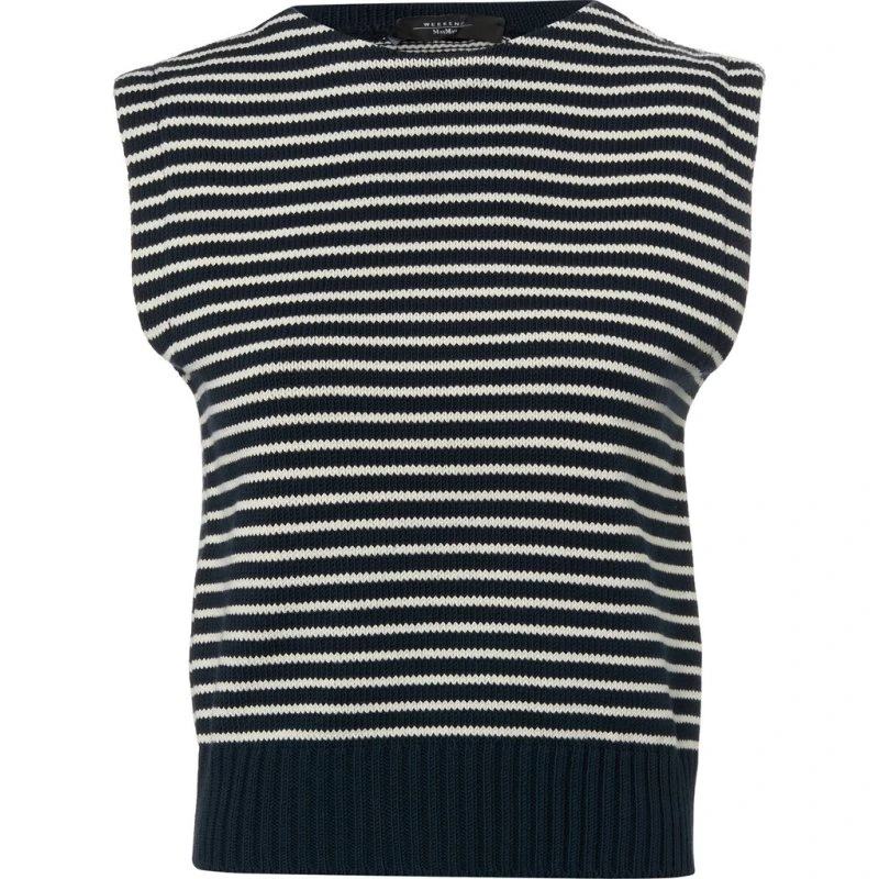 Weekend Max Mara Sweter Bez Rękawów Landa w Paski