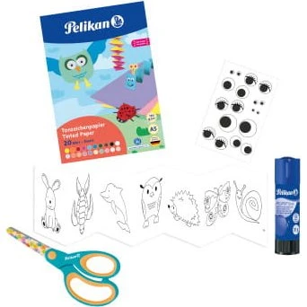 Pelikan Zestaw kreatywny do rękodzieła z nożyczkami i klejem