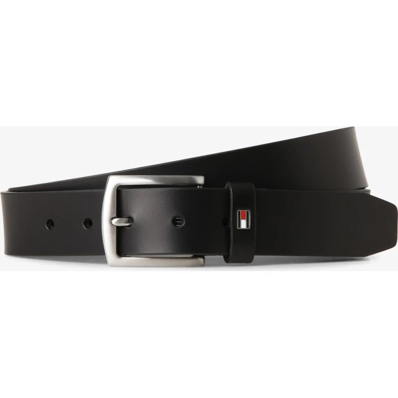 Tommy Hilfiger Pasek Skórzany New Denton Czarny