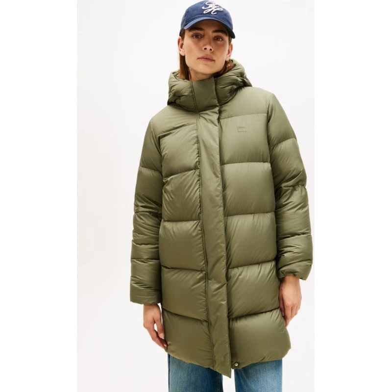 Tommy Hilfiger Płaszcz Puchowy Gruen, Zielony, XS