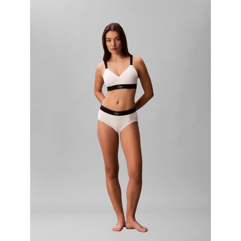 Calvin Klein Biustonosz Bustier Graphic Monogram biały